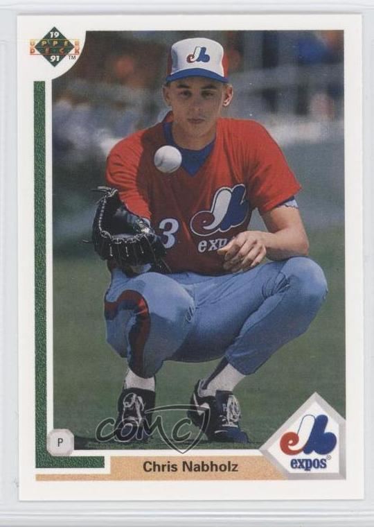 Chris Nabholz 1991 Upper Deck 538 Chris Nabholz Montreal Expos RC Rookie Baseball