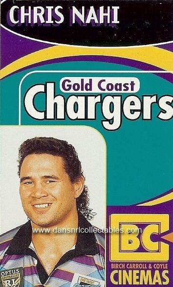 Chris Nahi 1997 Gold Coast Chargers BC Card Chris Nahi 8767