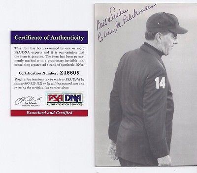 Chris Pelekoudas Chris Pelekoudas Major League Baseball Umpire Autographed Postcard
