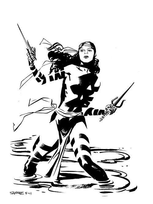 Chris Samnee Elektra by Chris Samnee Elektra Pinterest Batgirl