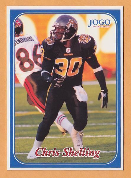 Chris Shelling Chris Shelling CFL card 2003 Jogo 202 Hamilton TigerCats Auburn