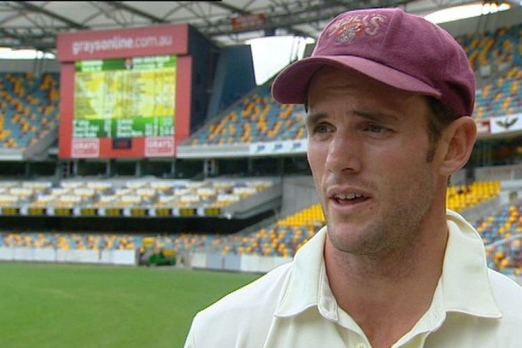 Chris Simpson (cricketer) TV still of Chris Simpson Qld Bulls cricket team captain ABC News