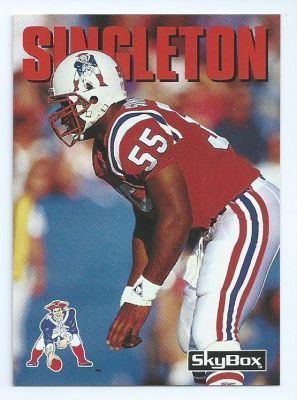 Chris Singleton (American football) NEW ENGLAND PATRIOTS Chris Singleton 191 SKYBOX Impact 1992 NFL
