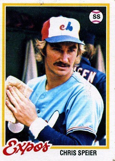 Chris Speier 1978 Topps 221 Chris Speier Montreal Expos Baseball Cards