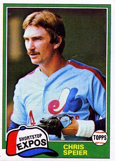 Chris Speier 1981 Topps 97 Chris Speier Montreal Expos Baseball Cards