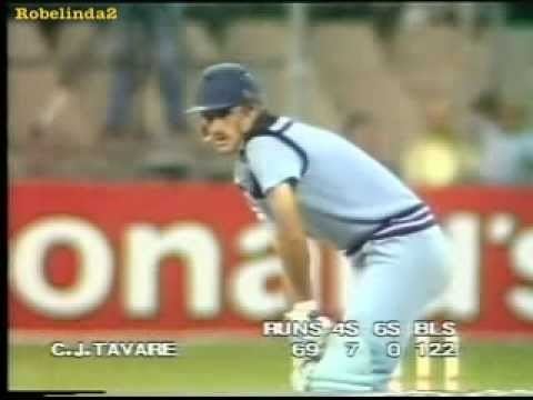 Chris Tavaré Slowest batsmen ever hits a six no joke Chris Tavare the