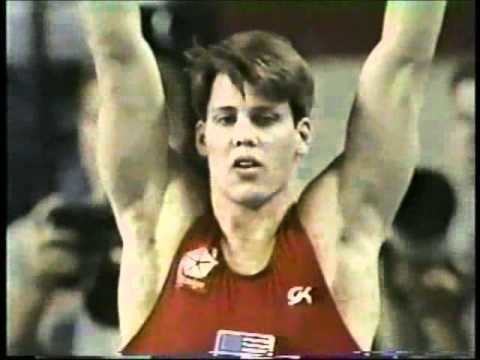 Chris Waller (gymnast) Chris Waller 1992 US Olympic Trials Vault YouTube