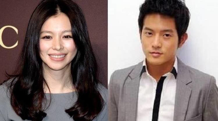 On the left, Vivian Hsu smiling, with wavy black hair, and wearing a gray top. On the right, Chris Wang with a serious face and wearing a gray coat over white and black long sleeves.