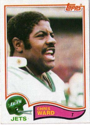 Chris Ward (American football) NEW YORK JETS Chris Ward 184 TOPPS 1982 NFL American Football Card