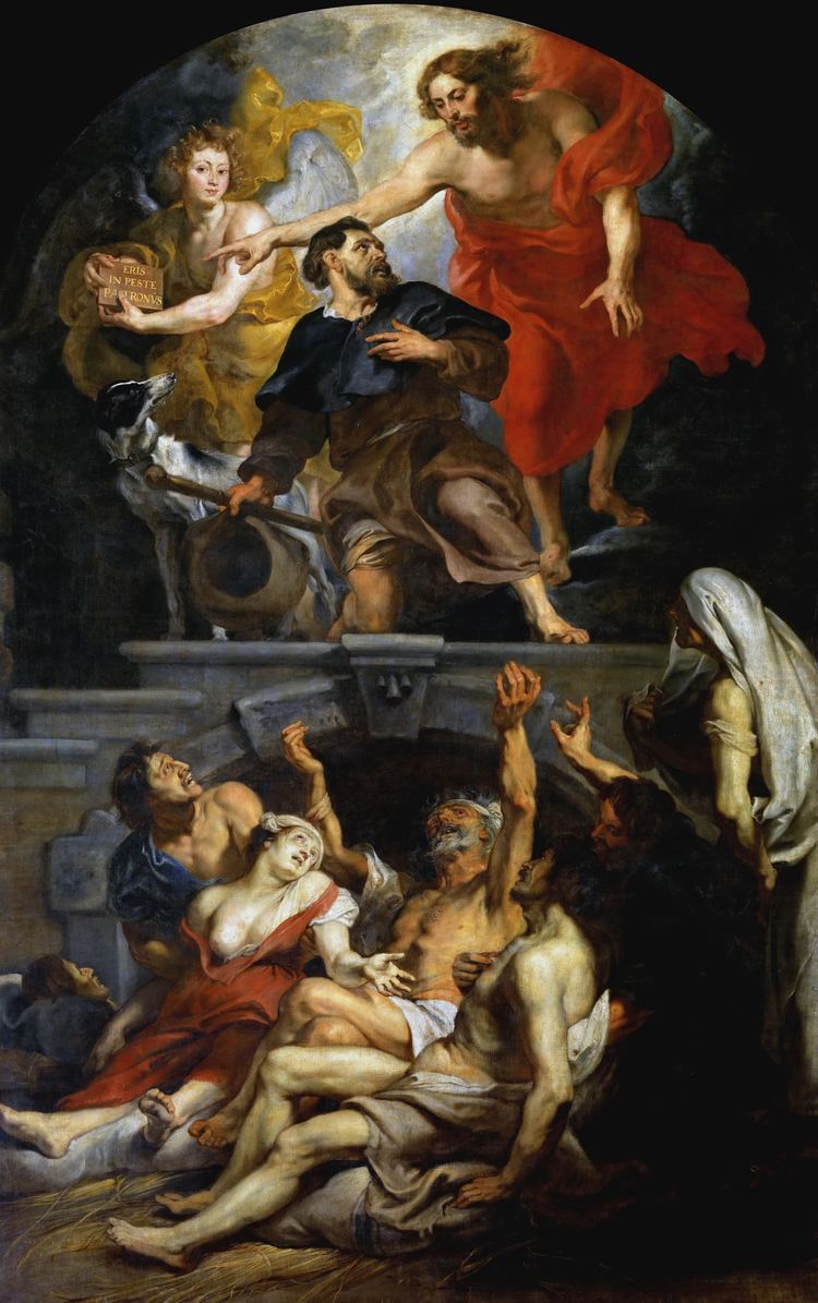Christ Appointing Saint Roch as Patron Saint of Plague Victims