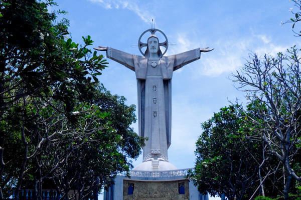 Christ of Vũng Tàu Statue of Jesus Christ the King in the town of Vung tau Vietnam