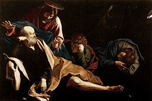 Christ on the Mount of Olives (Caravaggio) httpsuploadwikimediaorgwikipediacommonsthu
