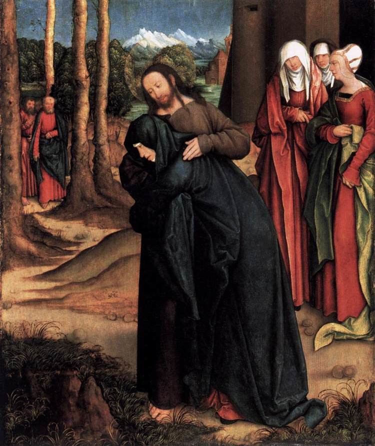 Christ taking leave of his Mother FileBernhard Strigel Christ Taking Leave of His Mother WGA21885