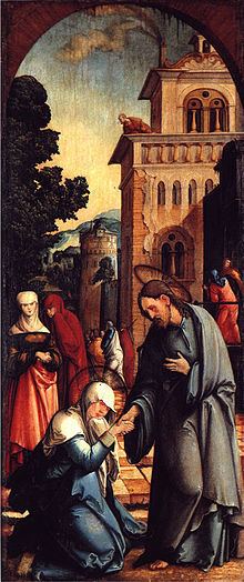 Christ taking leave of his Mother httpsuploadwikimediaorgwikipediacommonsthu