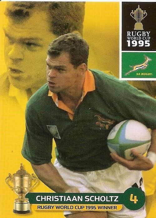Christiaan Scholtz Trading Cards 2011 RUGBY WORLD CUP COLLECTION CHRISTIAAN SCHOLTZ
