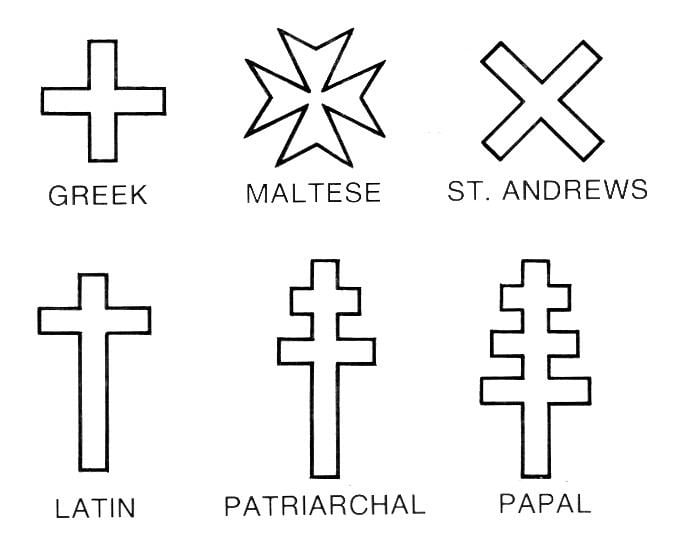 Christian cross variants