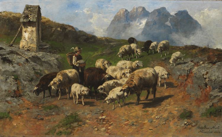 Christian Mali FileChristian Friedrich Mali Hirtenjunge mit Schafen im Gebirge