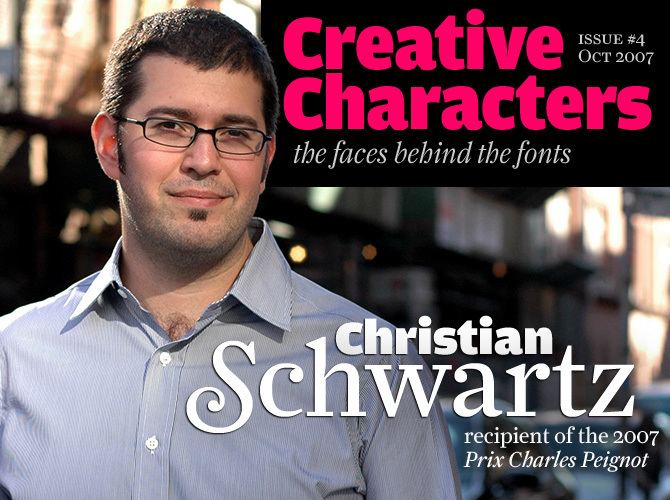 Christian Schwartz MyFonts Creative Characters interview with Christian