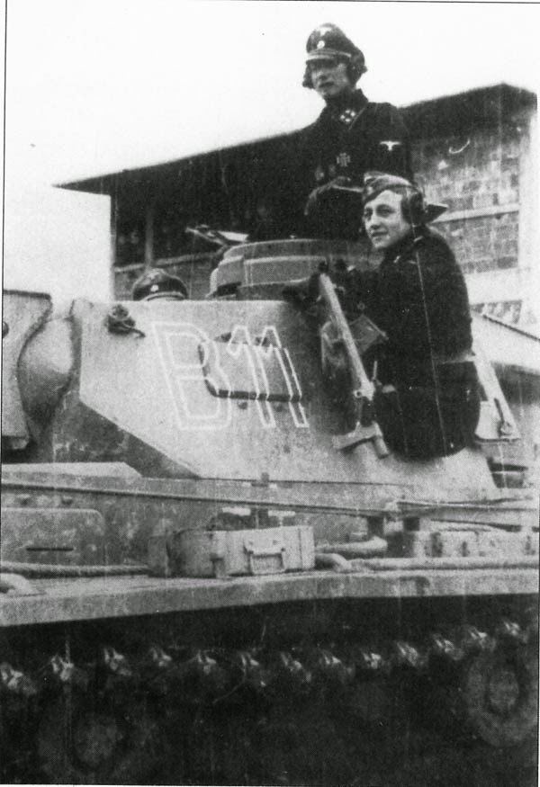 Christian Tychsen (Waffen-SS) Christian Tychsen of Das Reich on his tank WaffenSS