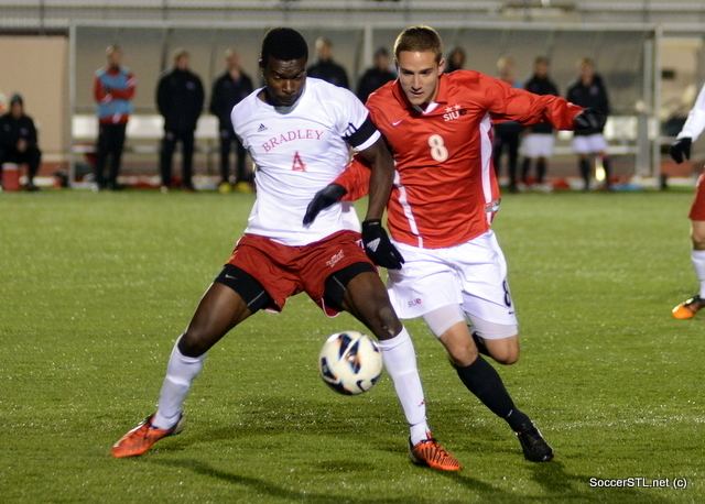 Christian Volesky Christian Volesky SIUE Edwardsville battles for the ball