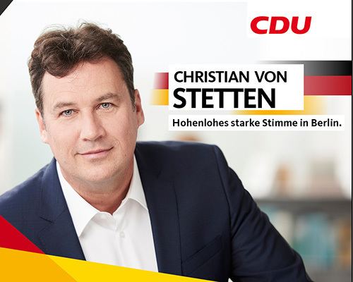 Christian von Stetten Internetseite von Christian Freiherr von Stetten MdB
