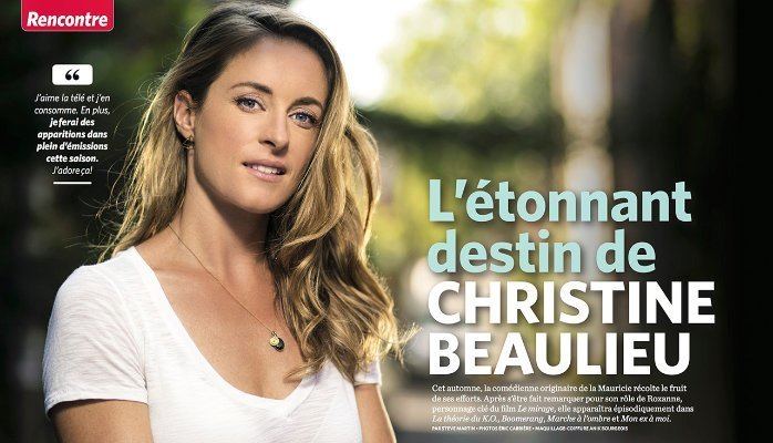 Christine Beaulieu Portrait de Christine Beaulieu Magazine 7 Jours ric Carrire