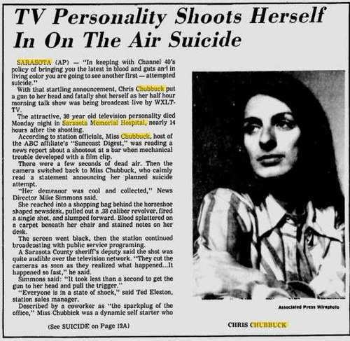 Christine Chubbuck Christine Chubbuck Public Suicide Let Me See You Writhe