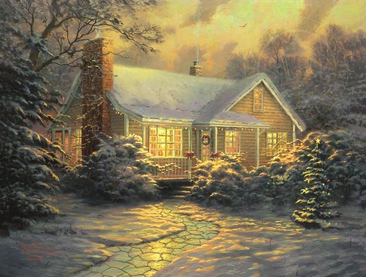 Christmas Cottage Christmas Cottage Movie Release Limited Edition Art The Thomas