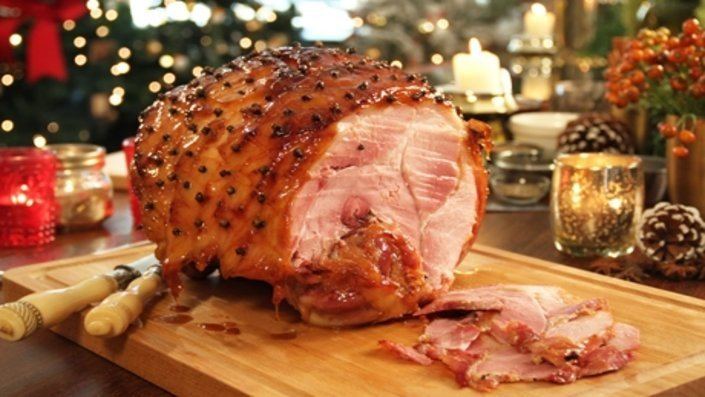 Christmas ham Rosemary Shrager39s Honey Roast Christmas Ham Recipes Food Network UK