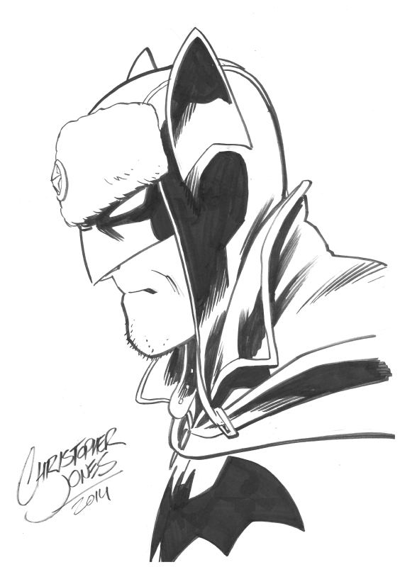 Christopher Jones (comics) Red Son Batman Headshot by Christopher Jones Batman Overload