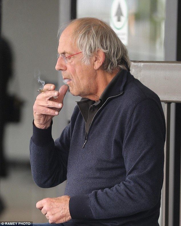 Christopher Lloyd Back To The Futures Christopher Lloyd enjoys a handrolled