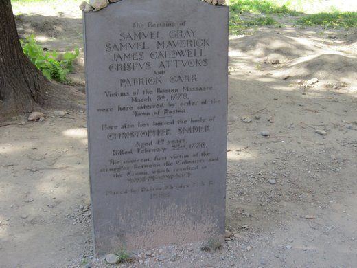 Christopher Seider Grave of Christopher Seider Boston Massachusetts Atlas Obscura