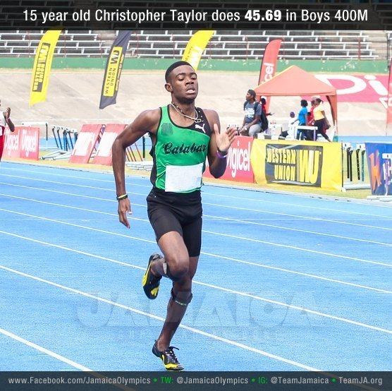 Christopher Taylor (sprinter) Christopher Taylor 400m Age Group World Record Video
