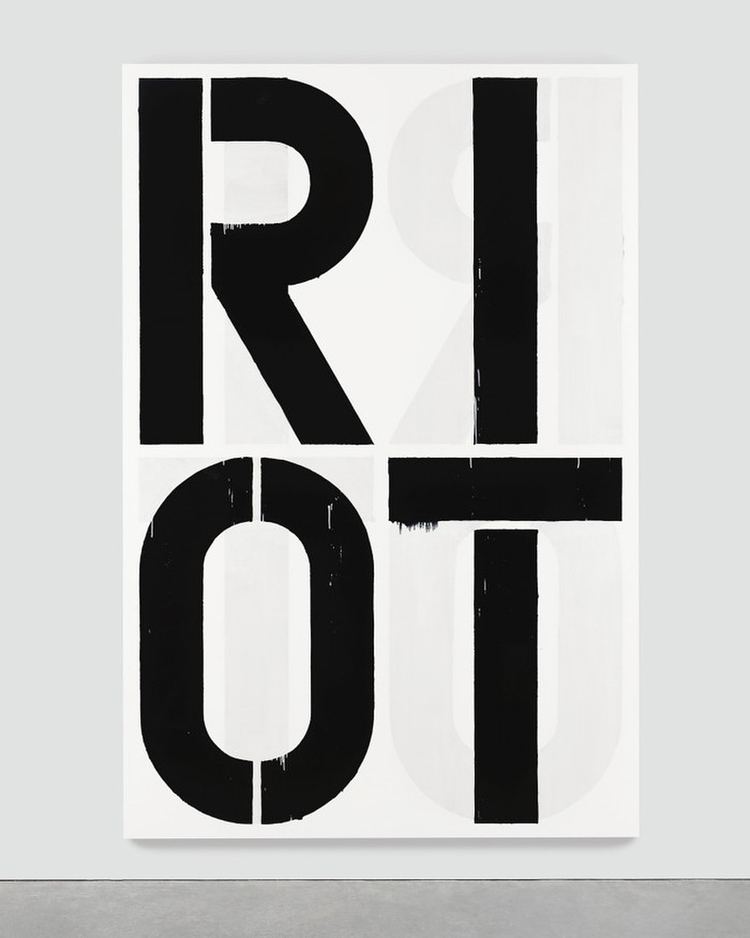 Image result for christopher wool riot 1990