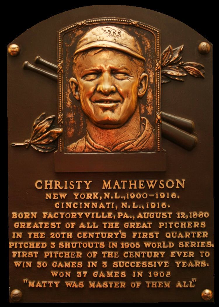 Christy Mathewson Mathewson Christy Baseball Hall of Fame