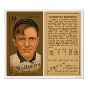 Christy Mathewson Christy Mathewson Baseball Cards and Autographs