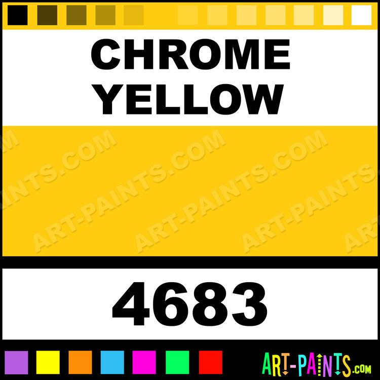 Chrome yellow Chrome Yellow Artist Acrylic Paints 4683 Chrome Yellow Paint