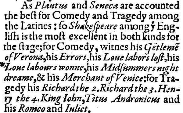 Chronology Of Shakespeare's Plays - Alchetron, The Free Social Encyclopedia