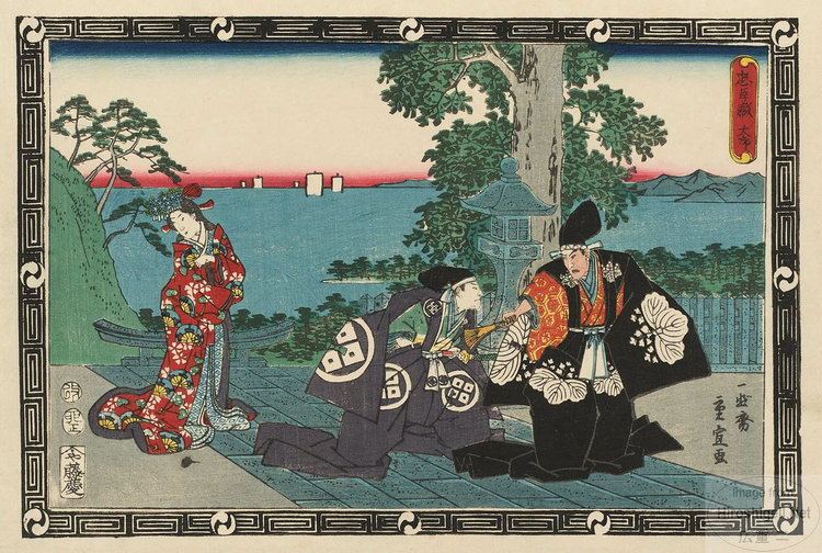 Chūshingura Hiroshige II39s series 39Storehouse of Loyal Retainers ltigtChshingura