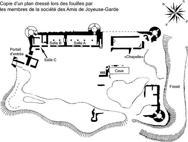 Château de Joyeuse Garde Chteau de Joyeuse Garde site amp tat des vestiges LA FOREST