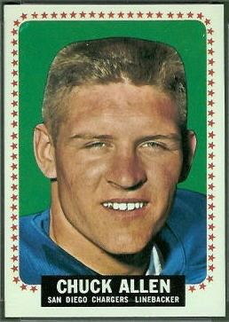 Chuck Allen wwwfootballcardgallerycom1964Topps154ChuckA