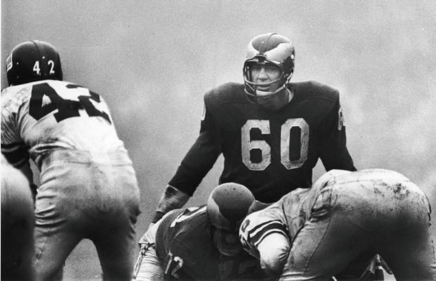 Chuck Bednarik Myers Chuck Bednarik best known for vicious hit on