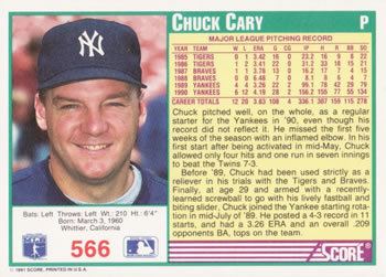 Chuck Cary wwwtradingcarddbcomImagesCardsBaseball16016