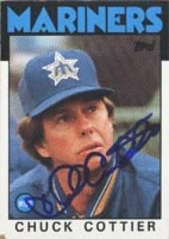 Chuck Cottier Autographed Chuck Cottier Cards Authentic MLB Signed Chuck Cottier
