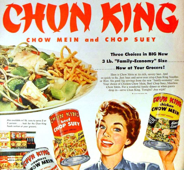 Chun King 1940s Chun King Chop Suey Chow Mein VINTAGE ILLUSTRATION A Flickr