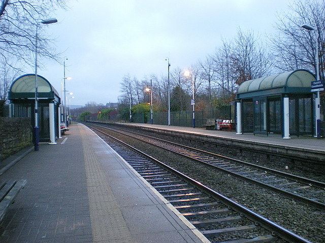 Church and Oswaldtwistle railway station