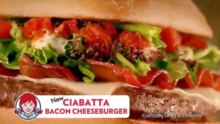Ciabatta Bacon Cheeseburger Wendy39s Ciabatta Bacon Cheeseburger TV Spot iSpottv
