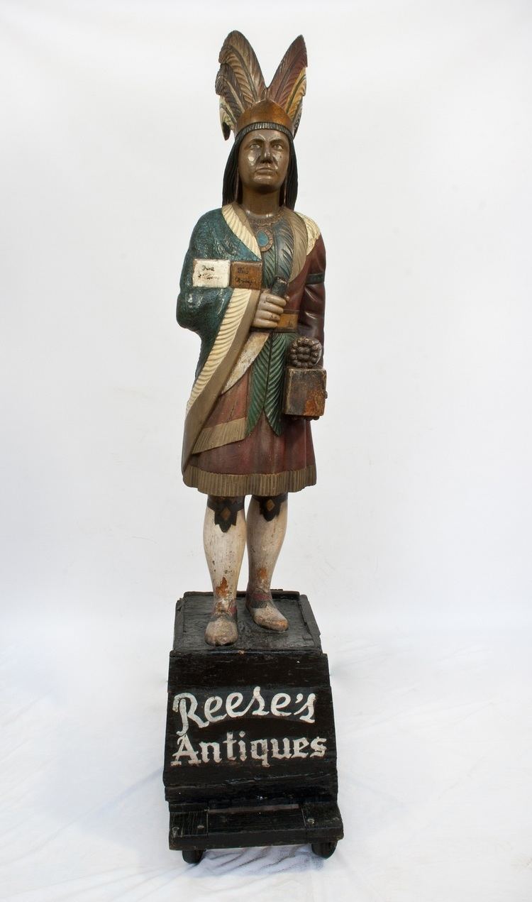 Cigar store Indian Samuel A Robb Cigar Store Indian Press Release Material Culture