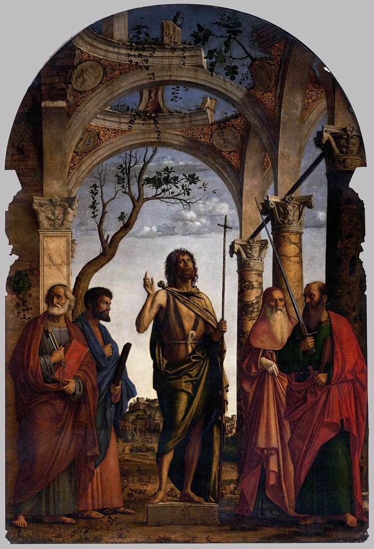 Cima da Conegliano St John the Baptist with Saints by CIMA da Conegliano