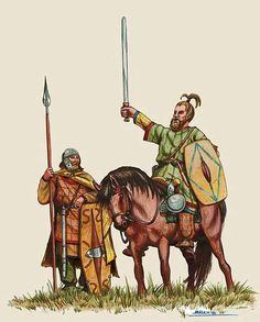 Cimbri Cimbri Ambrones and Teutones shout their war cries at the Romans